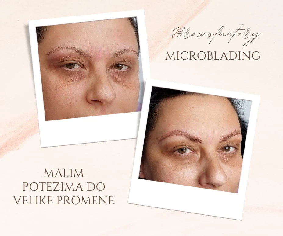 Powder brows sa efektom šminke